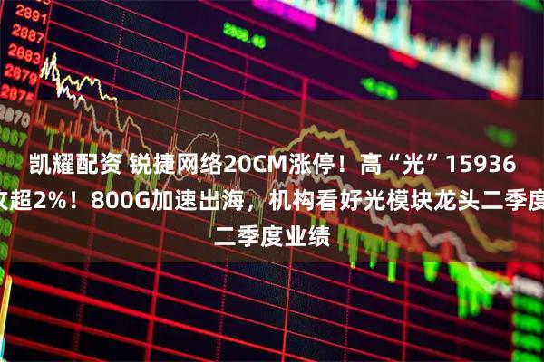 凯耀配资 锐捷网络20CM涨停！高“光”159363反攻超2%！800G加速出海，机构看好光模块龙头二季度业绩